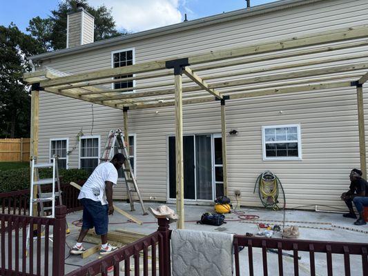 Pergola install