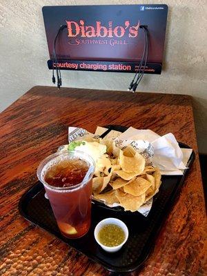 Ample food and a charging station at every booth make for a great lunch or dinner spot, whether you are local or traveling.