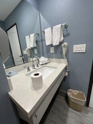 Bathroom Sink area- clean