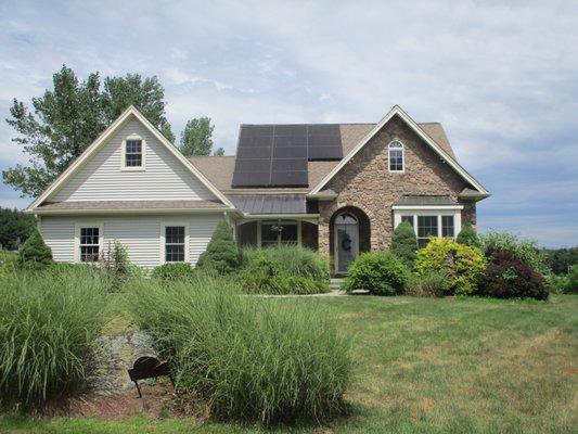 Solaria solar panel installation in Southwick, Massachusetts