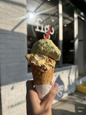 Figo Gelato and Sicilian Pistacchio Gelato