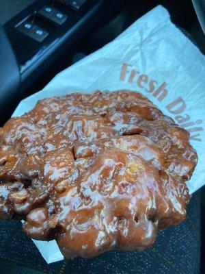 Really good Apple Fritter and two donut holes $3.00