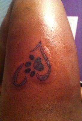 My 1st tattoo - left thigh