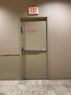 Dillard's exit door near restrooms third floor tampa fl 2:12 pm April 12 2024