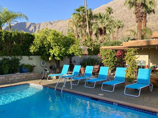 The pool at Old Ranch Inn located on Patencio at Arenas in Palm Spring, California.