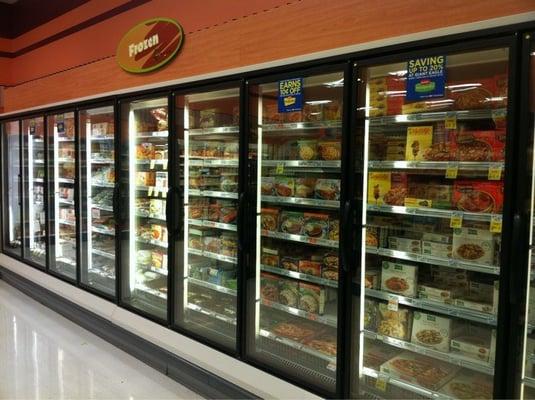 Huge gluten-free and organic freezer section