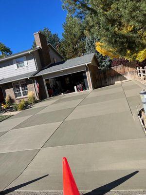 A new driveway in Englewood.