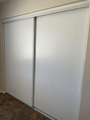 Replaced our sliding closet doors