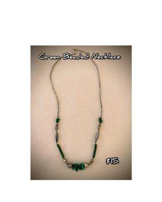 Green Beaded Necklace