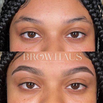 Signature brow wax includes shaping, waxing, a pencil finish and plan for your natural brow growth. By Criselda