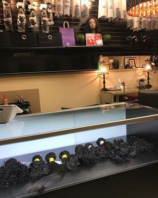 Check Out Our Hair Extensions Display.