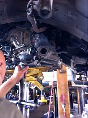 Thompson changing transmission on a Accord