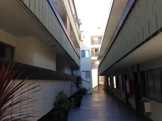 First floor view from courtyard