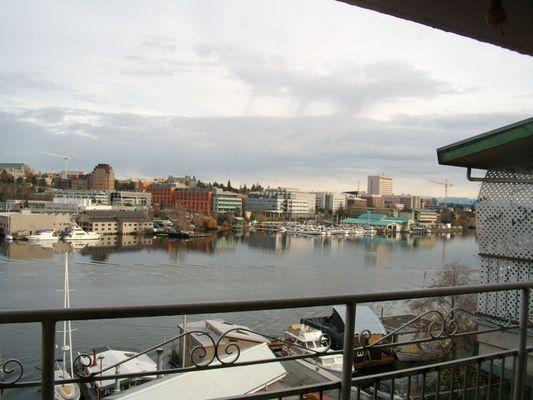 Amazing view or Portage Bay and UW from the Lanai Apartments