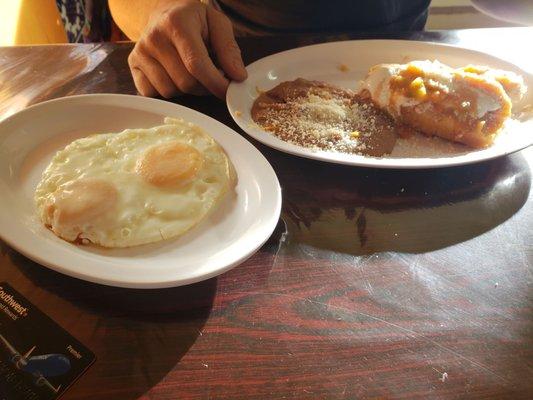 Tamale breakfast plate