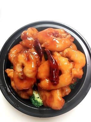 General Tso's Jumbo Shrimp