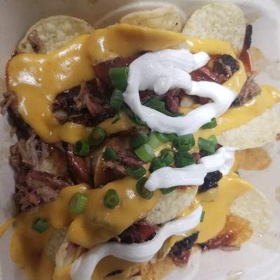 Bbq brisket nachos