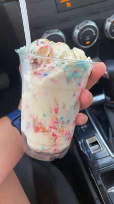 Birthday cake ice cream