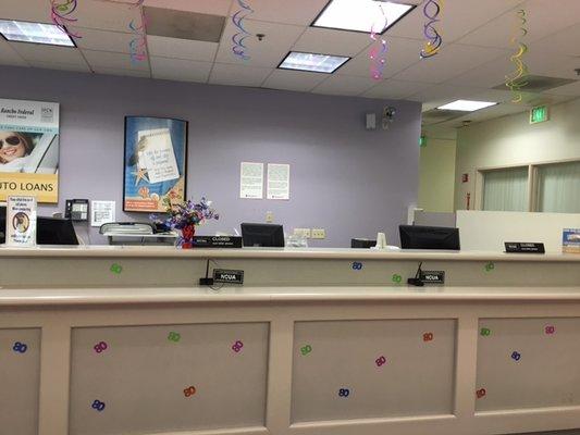 Our Downey Branch decorated for our 80th anniversary!