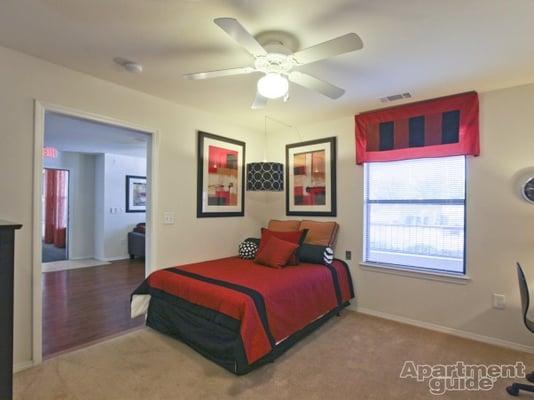 Bedrooms include full size beds and the option for high rise beds!