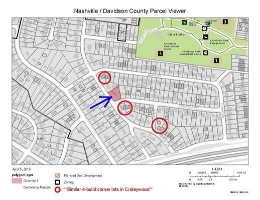 A zoning overlay required a variance to do a new build on the strange-shaped lot.  Loy helped us get our asking price!