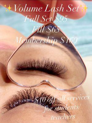 GVE Volume Lash Extension Prices