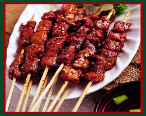 BBQ Beef $10.95. Our Chinese Style BBQ referred to as chuan'r (Chinese: 串儿), are small pieces of meat roasted on skewer with steamed rice.