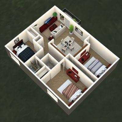 Three Bedroom Floorplan