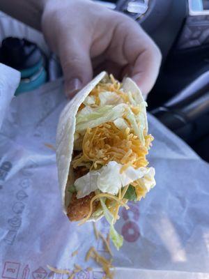 Crispy chicken Del Taco - yummy!