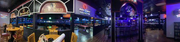 Panoramic view of our bar.