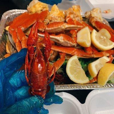 Snow Crab Mussels Craw Fish