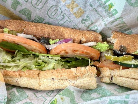 Foot long tuna sandwich