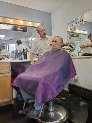 My dad has been coming to Dan the Barber for over 20 years!! #thinklocal #supportlocal DAN the Barber Rocks!