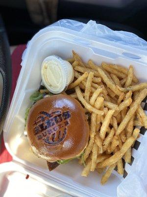 Easy Rider and Gorgonzola fries from Bleus Burger