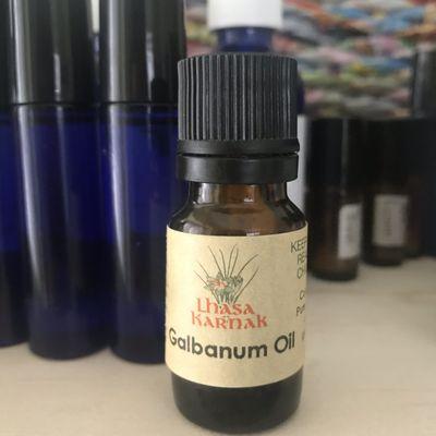 Galbanum oil is resin-derived and has an uplifting, yet earthy and grounding aroma, perfect for meditation.