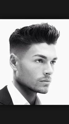 Men's  long-haircut Fade