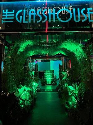 Custom Live Decor at THE GLASSHOUSE!