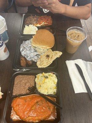 Chile Relleno plate & Traditional Desayuno plate (both come with tortillas/or a bread)