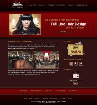 Pizzazz Hair Design Website