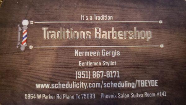 Traditions barbershop