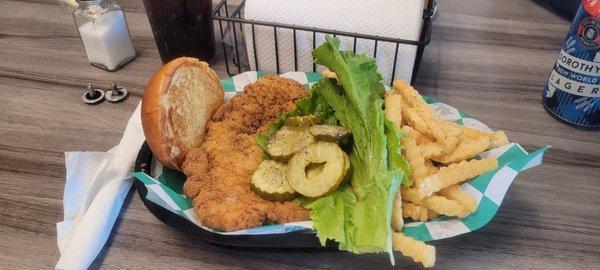 Great pork tenderloin sandwich!