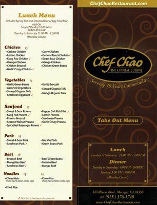 Menu page 1