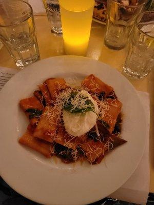 Ravioli with black Summer truffle sauce