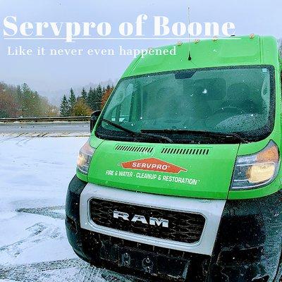 Our Green Machine vans are ready to serve you in your time of need, no matter the weather!