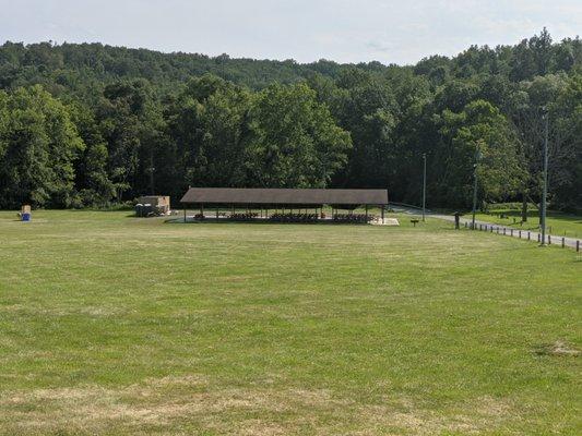 Pavilion across the way at Kirkwood Park, Hancock