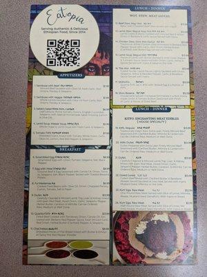 New menu side 2