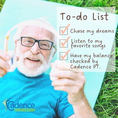 What Are Your TO DO Lists? 

Be sure to add in your regular check-ups with your PT. 

Call us to book your first appointment!