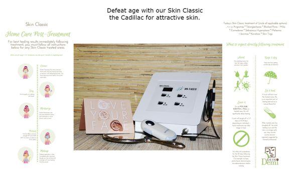 Skin Classic zap that unwanted blemish! Removal system for skin tags, sun spots, red moles and more...call today!