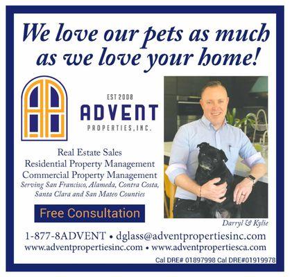 Darryl and Kylie We love our pets advertisement