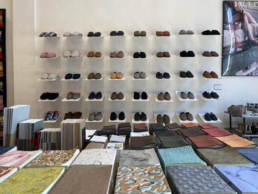 Paper Republic refillable leather journals, Kolo House Shoes and Specialty Elam notebooks